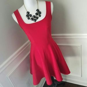 Lulu's Red Flare Skater Mini Fit Flare Dress Small
